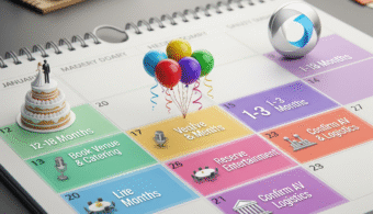 How far in advance should I book my rentals and vendors?